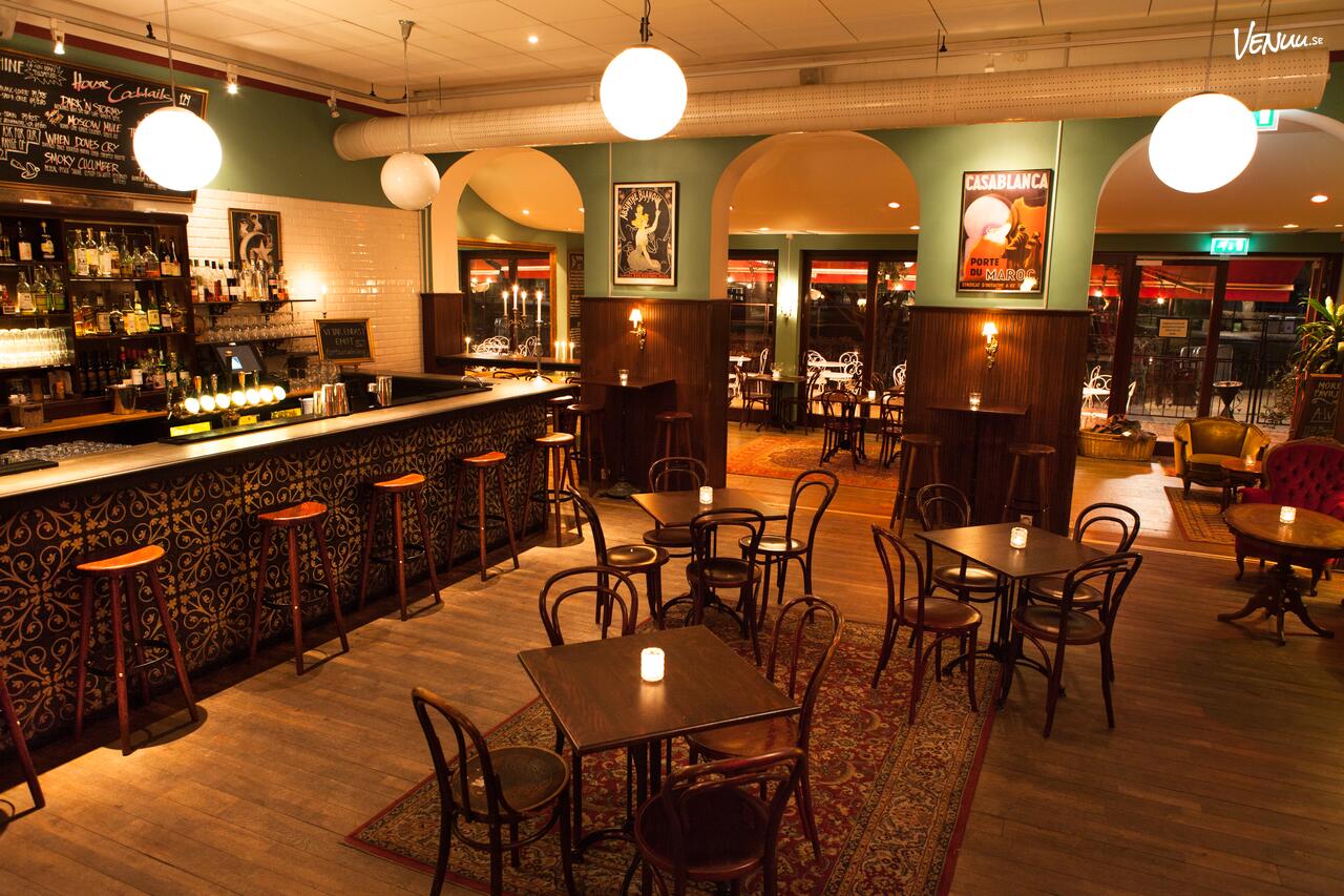 Inbjudande och kreativ chambre séparée i Moriska Paviljongens bistro med en unik, personlig stil.