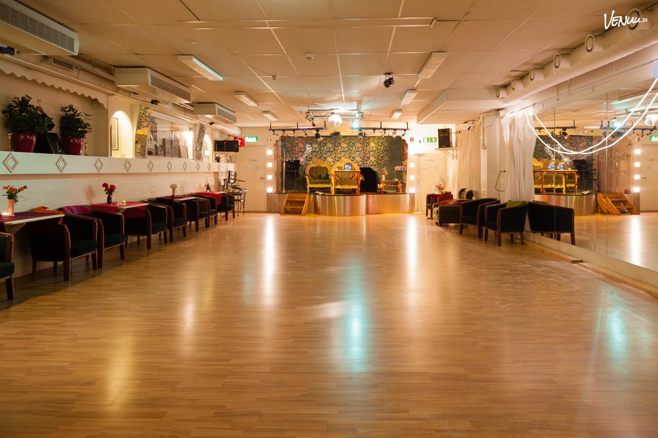 Inspirerande interiör från Tangokompaniets Studio i Malmö, en unik och kreativ lokal för olika typer av evenemang.